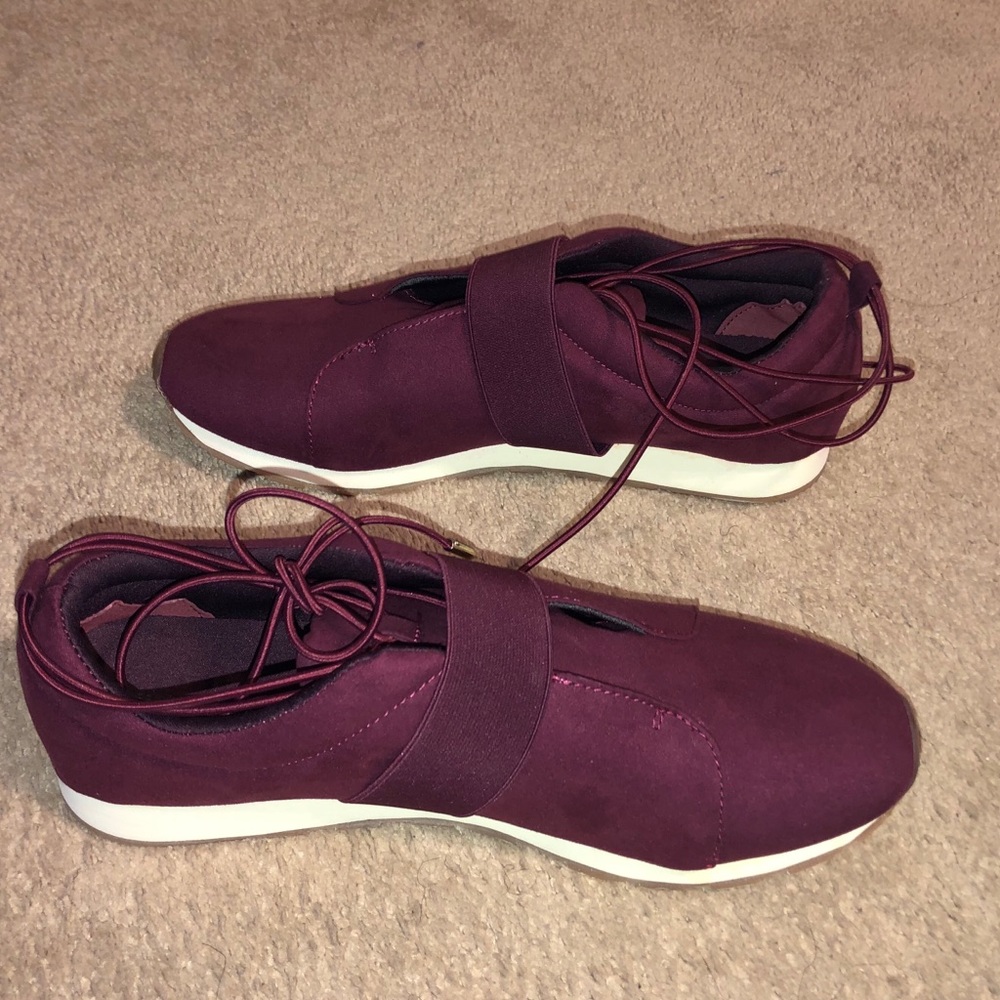 COPY - Size 12 Burgundy slip on sneaker
